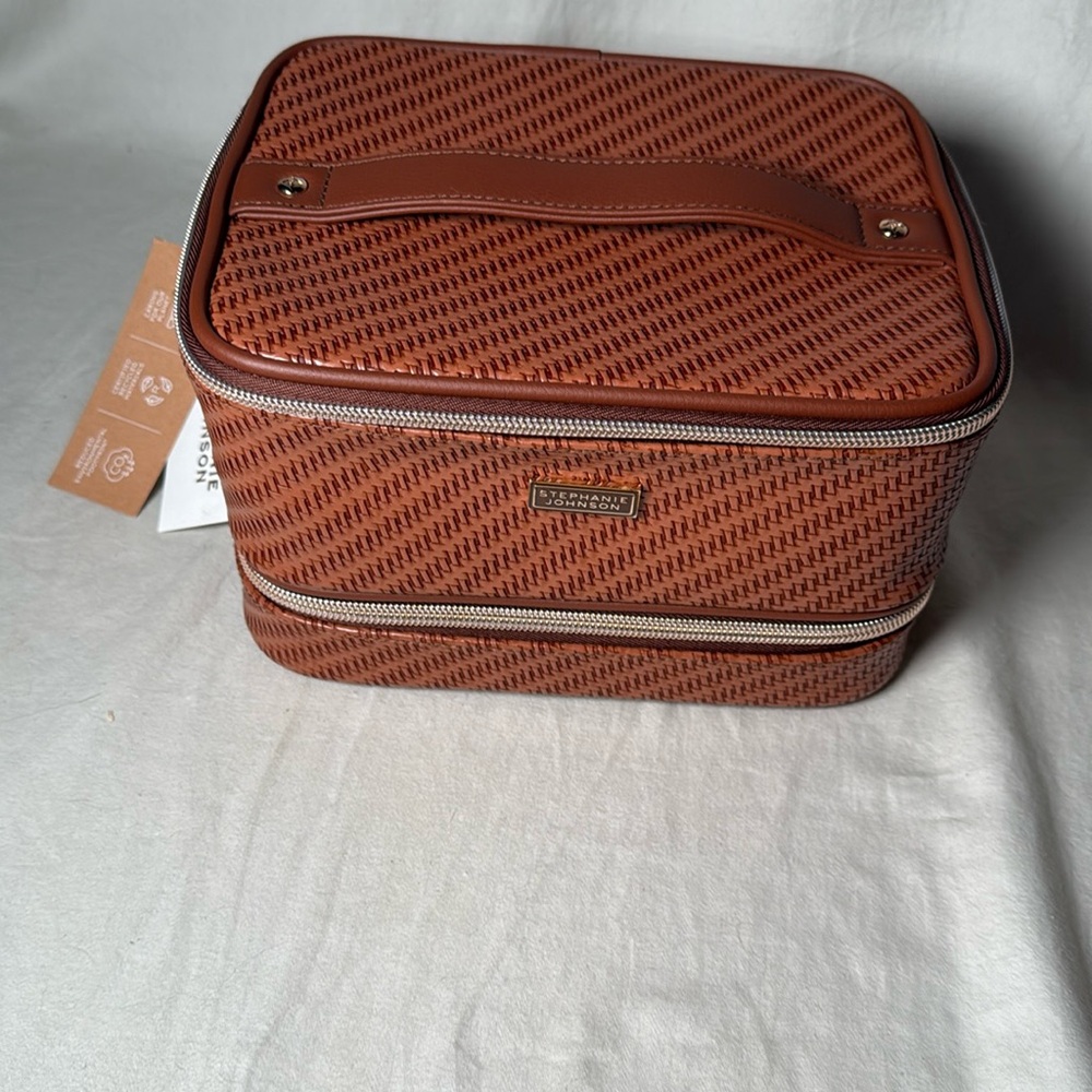 NEW - Stephen Johnson Rosewood train case